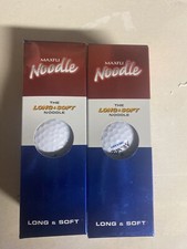 MAXFLI Noodle Long  Soft Golf Balls, 2 Sleeves of 3, White New In Box