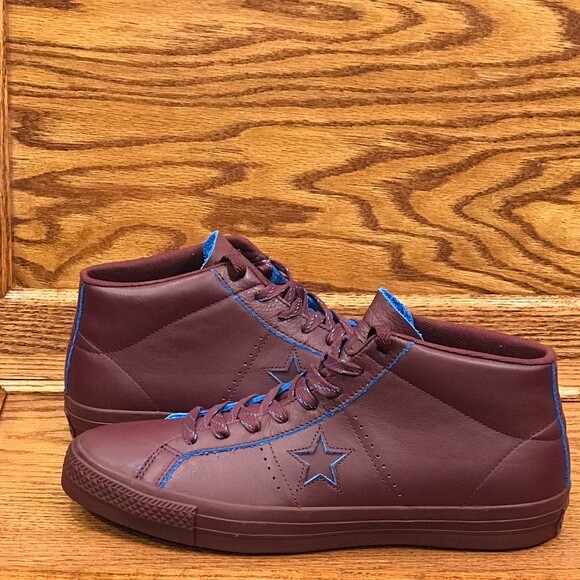 Converse One Star Pro Mid Deep Bordeaux Shoes