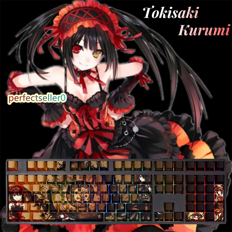 DATE A LIVE Tokisaki Kurumi Keycap Side Engraved Cherry MX 108