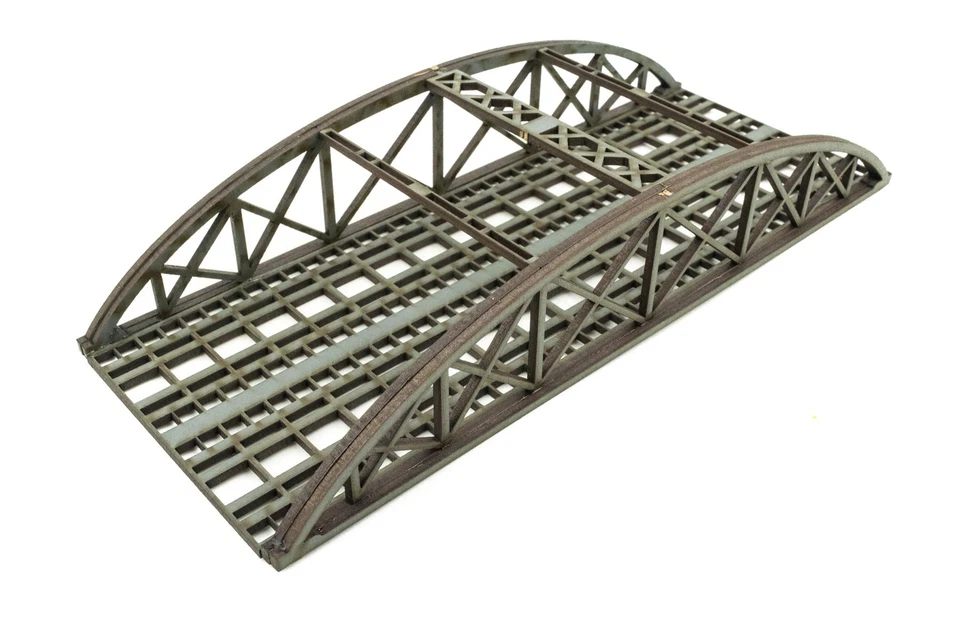 WWS Double Track N-Gauge MDF Railway Bowstring Bridge 200mm (Choose Colour) - Image 4 of 4