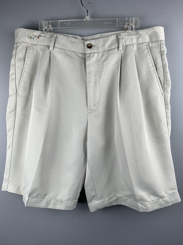 Greg Norman Shorts Mens 36 Beige Khaki 