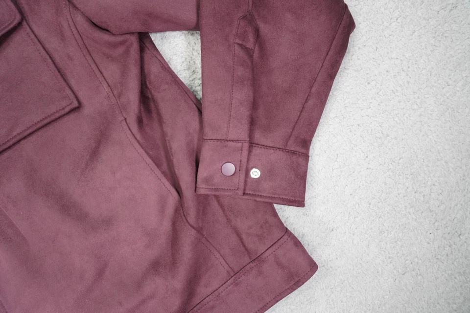 Robert Graham Trucker Jacket Men’s Size XXL 2XL Mahogany Vegan Suede - Image 4 of 4