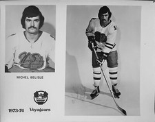MICHEL BELISLE AHL HOCKEY AUTOGRAPH PHOTO NOVA SCOTIA VOYAGEURS NHL HALIFAX RARE