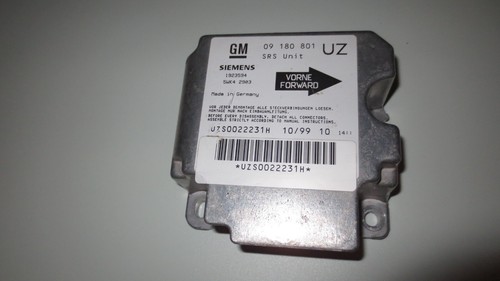 Airbag Steuergerät 09180801 UZ  z.B. Vectra B   Omega B usw.