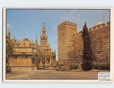 Postcard Castle Alcazar & Cathedral Sevilla Spain