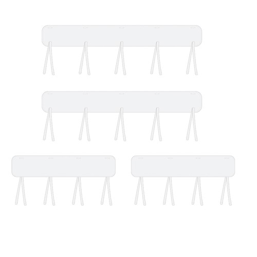 4 piezas Cubierta protectora de riel para cuna de bebé Envoltura protectora de dentición segura para cuna estándar - Imagen 19 de 20
