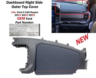 2021-2023 Ford F150 Raptor Dashboard Right Side Outer Top Cover ML3Z15044F58CC
