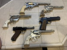 Vintage Toy Cap Pistol Lot, Lone Star Luger, Mattel, Jhonny Eagle 1960s Toys