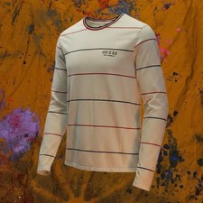 GUESS Los Angeles Long Sleeve Striped T-Shirt