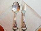Gorham Sterling Silver Chantilly Baby Fork & Spoon Set - 46 grams Perfect Gift!