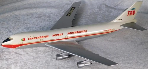 Vintage 1970's TAP Portugal Boeing 747 Airlines Desk Model Airplane 19"