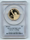 2014 S $1 Calvin Coolidge Dollar PCGS PR70DCAM — photo 2