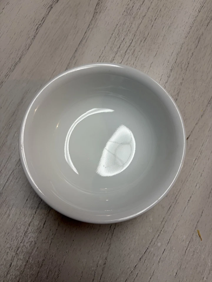 Conjunto de 5 tigelas brancas de sobremesa molho de frutas geada inverno Corelle EXCELENTE - Imagem 3 de 4