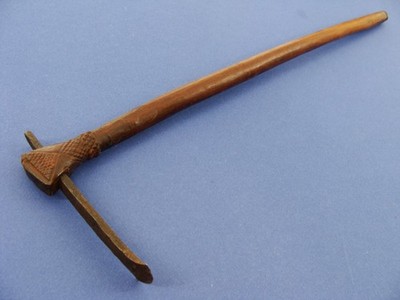 ANTIQUE 19C PRIMATIVE MINING BATTLE PICK AXE KNIFE TOOL TRADE KNIVES TOOLS OLD