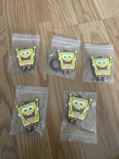 The Spongebob Movie: Search for Squarepants Movie Theatre Keychains 5 Total