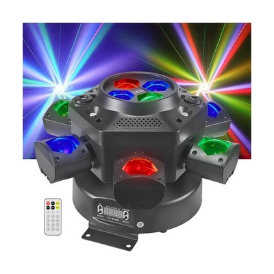 Moving Head DJ Lights, Rualin 150W LED Stage Light 4 in 1 with RGBW 6 Arms Be...