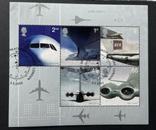 GB QE II, 2002, Airliners, Miniature Sheet, MS2289, Fine Used