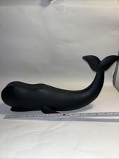 13&rdquo; Black Metal Whale/ 8&rdquo; High