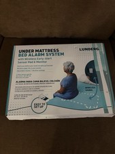 Lunderg Under Mattress Bed Alarm System Wireless Early-Alert Sensor Pad/Monitor