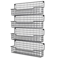 Spice Rack Wall Mount Spice Organizer For Cabinet  Pantry Door Set Of 4 Hanging