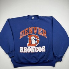 Vintage Denver Broncos Sweatshirt Mens NFL Football Crewneck AN57843