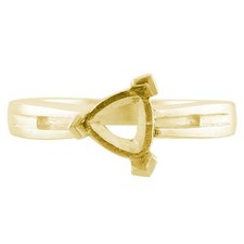 925 Sterling Silver 7mm Trillion Semi Mount Solitaire Ring For Engagement Ring