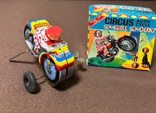 AOKI Wind-Up Toy Circus Auto Cycle Friction W/BOX F/S FEDEX