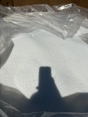 5 Pounds white Delrin Acatel Injection molding resin, corn hole.