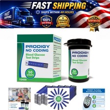 PRODIGY 10400 No Coding Glucose Test Strips 50 Count