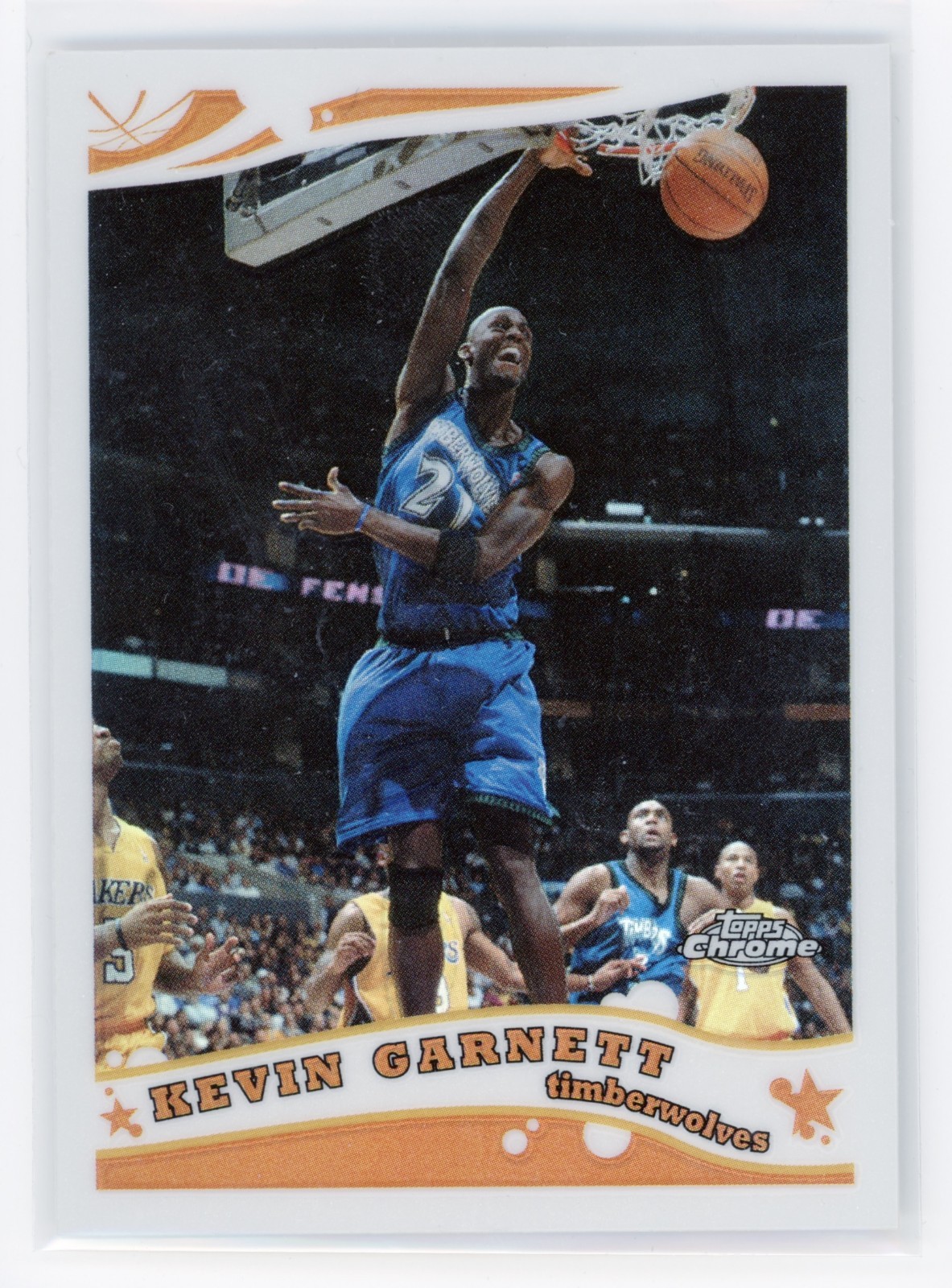 2006 Topps Chrome Kevin Garnett Refractor /999 #64 Timberwolves 111