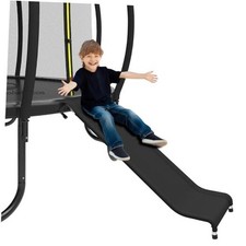 Universal Trampoline Slide with Buffer Region, Heavy Duty Steel Trampoline