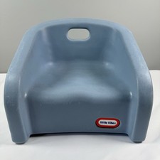 Vintage Little Tikes Child Toddler Size Blue Booster Seat Chair with Handle
