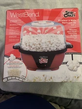 West Bend Stir Crazy Stirring Popcorn Machine 6 Qt Serving Bowl