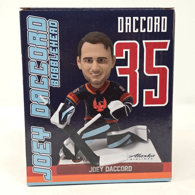 JOEY DACCORD BOBBLEHEAD COACHELLA VALLEY FIREBIRDS GOALIE SGA GIVEAWAY NEW NIB