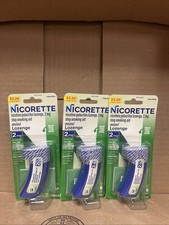 3x Nicorette Nicotine Lozenges - Mint 2MG - 20ct/ea  Exp. 11/26