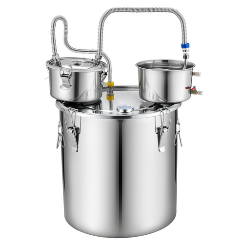 Alcohol Still, 13.2 GAL/ 50L Alcohol Distiller with 10 x 16oz Glass Jars, Thumpe