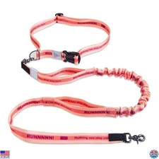 Hands-Free Dog Leash with Adjustable Waist Belt  Dual Handle for Large Dogs