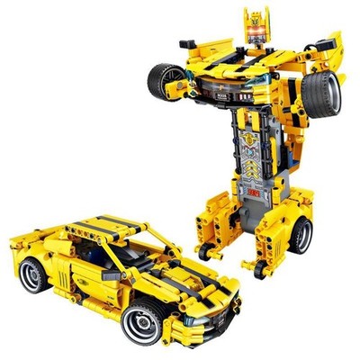 FOrange FC9009 Transformers Yellow Radio Controlled Klemmbaustein 521pcs Toy Bau