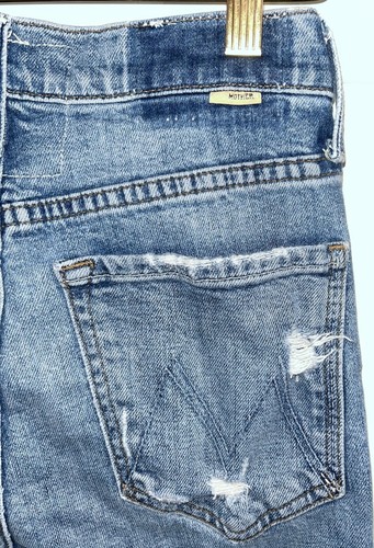 Worn MOTHER SUPERIOR The RAMBLER ANKLE destructed jeans-Holy Melancholy-Sz 26 2 - Picture 5 of 16