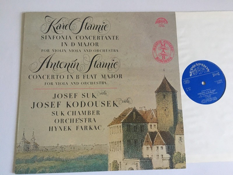 Classical Supraphon 11102626 Lp Record Karel Antonin Stamic Joseph Suk Kodousek
