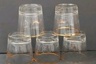 Heirloom 3.5" Tall Cocktail Glasses - Gold Eagle Design - Set Of 5 — photo 5
