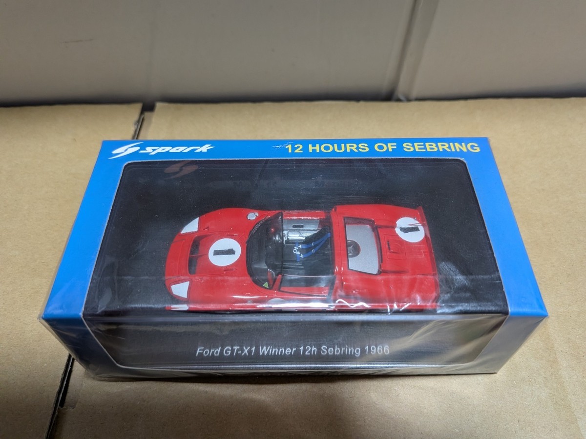 Miniature Spark 1/43 - Ford GT-X1 Winner 12h Sebring 1966 - Neuve