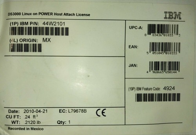 #ad IBM DS3000 Linux On Power Host Attach License Kit Ref 44W2101 $82.21