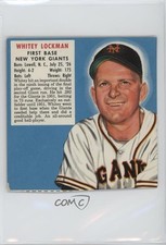 1952 Red Man Tobacco All-Star Team Cut Tab Whitey Lockman #13 0c6