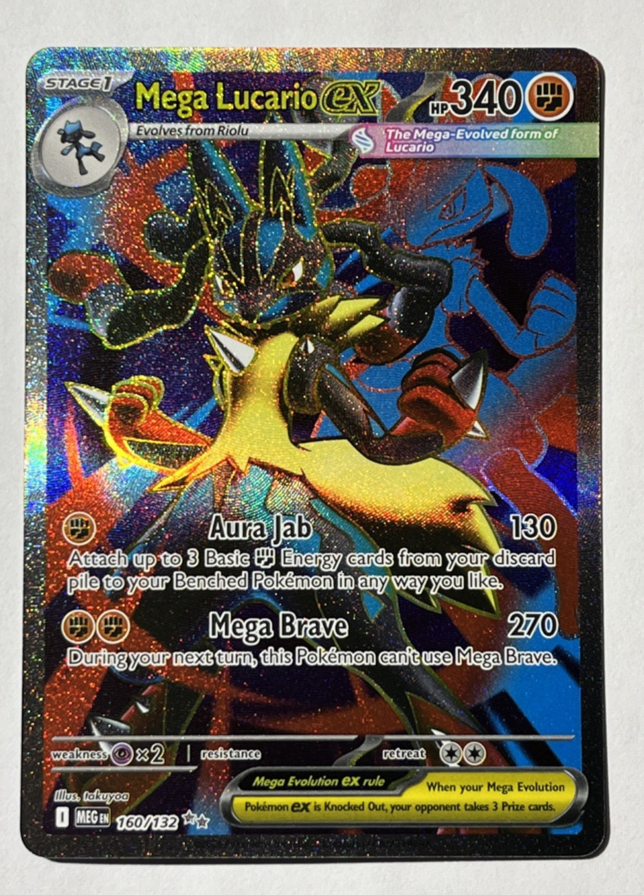POKEMON TCG - Mega Lucario Ex #160 Pokemon Mega Evolution Pokémon TCG - LP