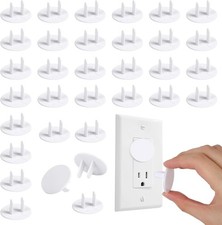 Rind 65 Pcak Outlet Plug Covers, White Baby Proof Outlet Covers,