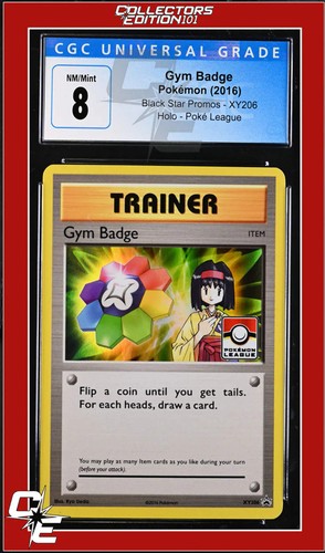 Gym Badge graded CGC 8 for sale on eBay