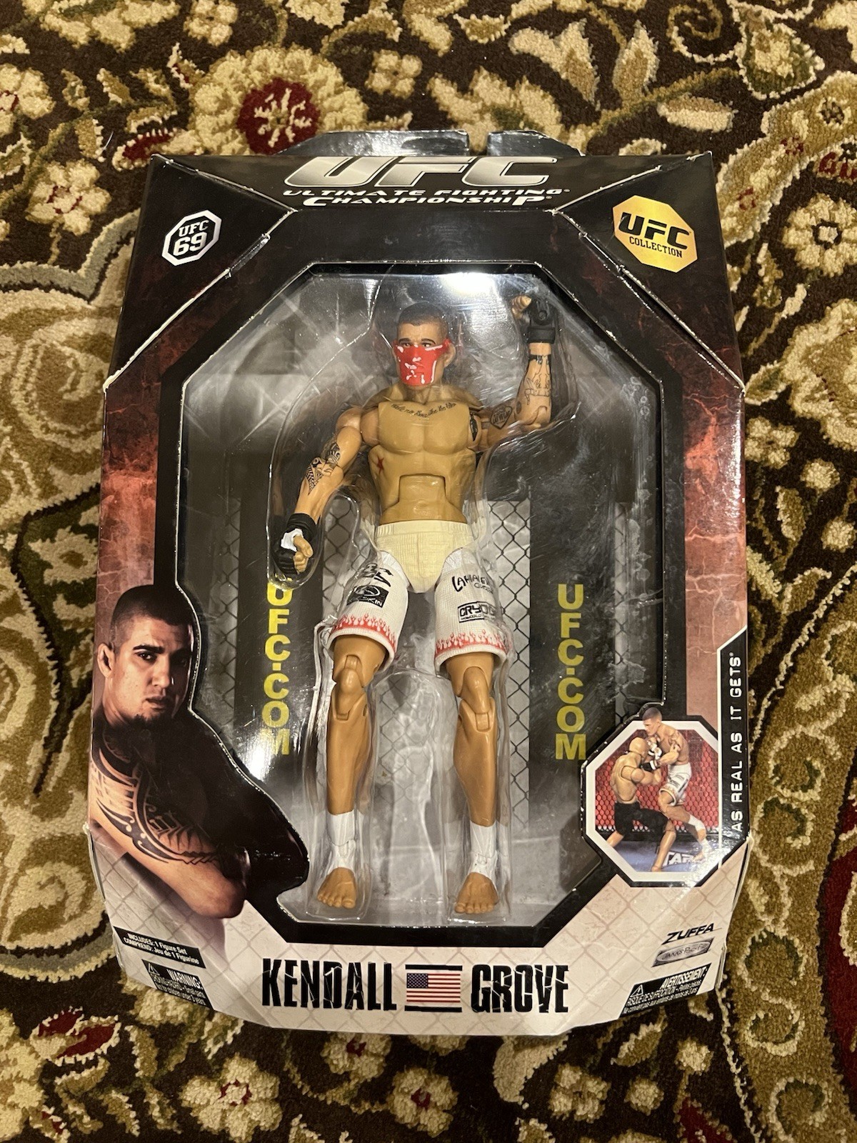 2009 Jakks Pacific: UFC Collection (Series 0) UFC 69 Kendall Grove Figure - New