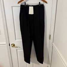 Sezane Women’s Damon Trousers Black Size 38 (US 6) NWT