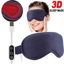 3D Heated Massage Eye Mask 5 Temperature Settings 6 Vibration Levels HotCompress
